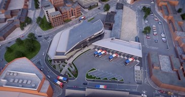 New Bus Station Arial