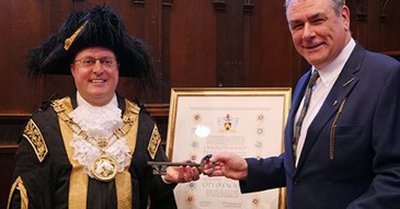 historian given Freedom of the City