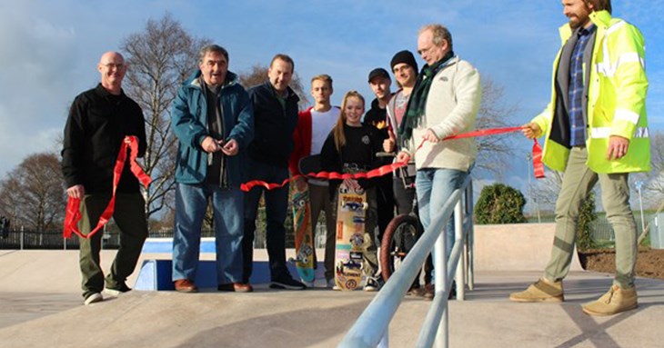 Skaters in Exeter get early Christmas present