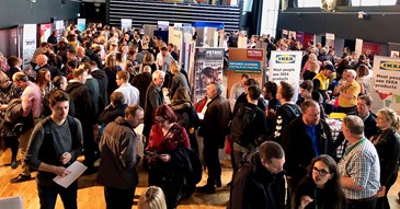 Group of people attanding the jobs fair