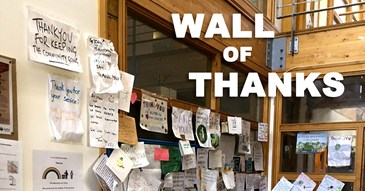 Wall of thanks
