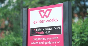 Exeter Works Sign