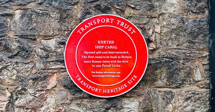 Exeter Canal awarded Red Wheel status