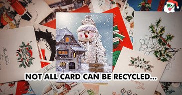 We don’t want cards – including Christmas cards – in your green bin