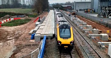 New Marsh Barton railway station taking shape 