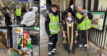 Lord Mayor praises Exeter’s street cleaners