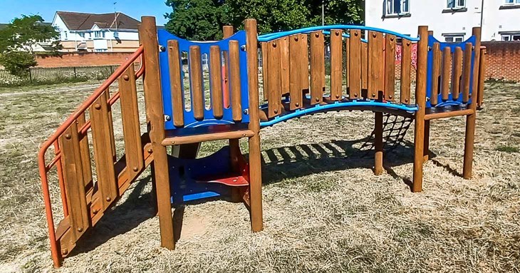 Play area freshened up for children to enjoy