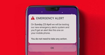 National emergency alert