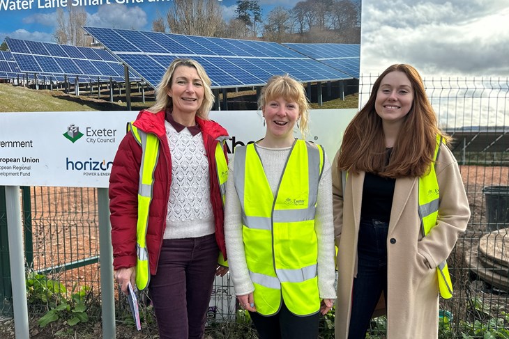 Exeter’s pioneering solar farm shortlisted for a top award 