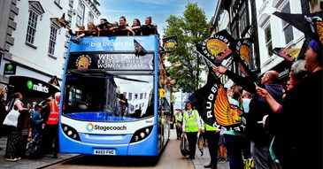 Exeter Chiefs Celebrate 2022/23 Triumphs with Open-Top Bus Parade