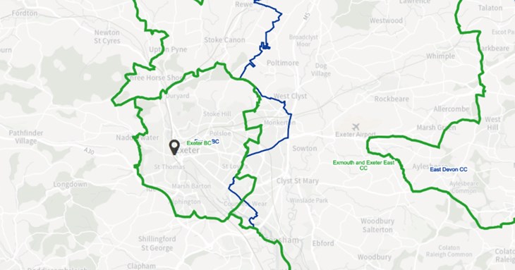 Parliamentary boundary changes for Exeter are confirmed