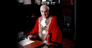 Former Mayor of Exeter and Honorary Alderman John Holman 