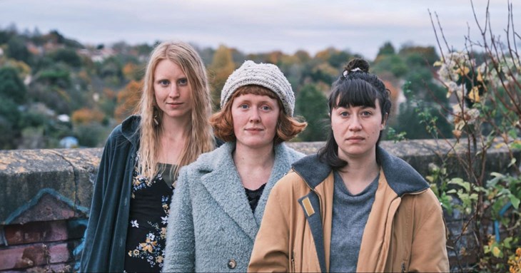 Folk trio Hands of the Heron perform at Exeter Library after-hours event