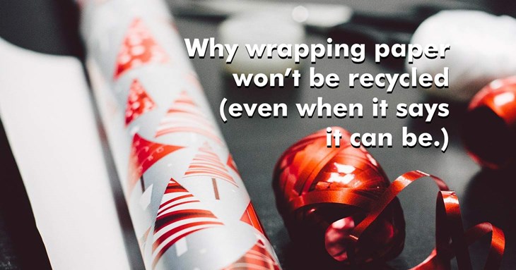Wrapping paper won't be recycled in Exeter