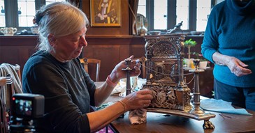 Exeter’s historic collection of silver cleaned and polished by volunteers  