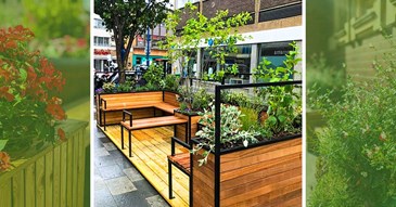 Two new urban ‘parklets’ will be created in Exeter city centre 