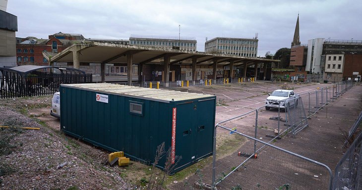Work underway to demolish former Exeter Bus Station 