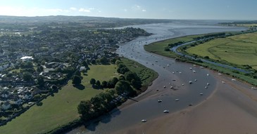 Exe Estuary and the Exeter ship canal