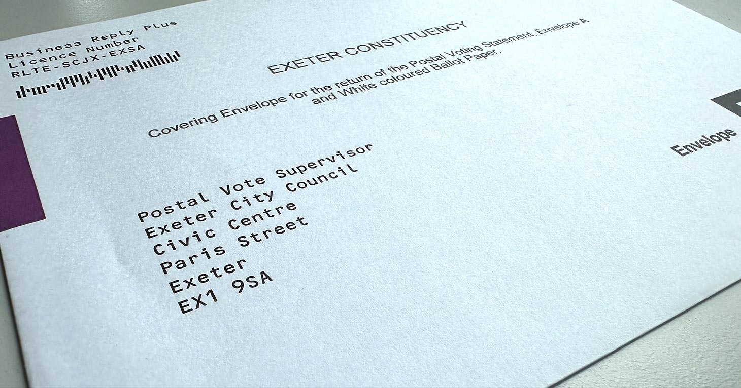 Postal votes for General Election sent out Exeter City Council News